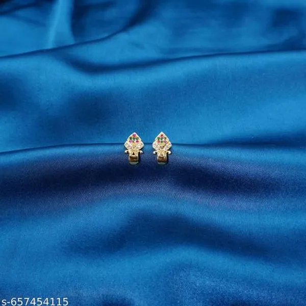 Golden_And_White_Alloy_Premium_Stud_Earrings_For_Women