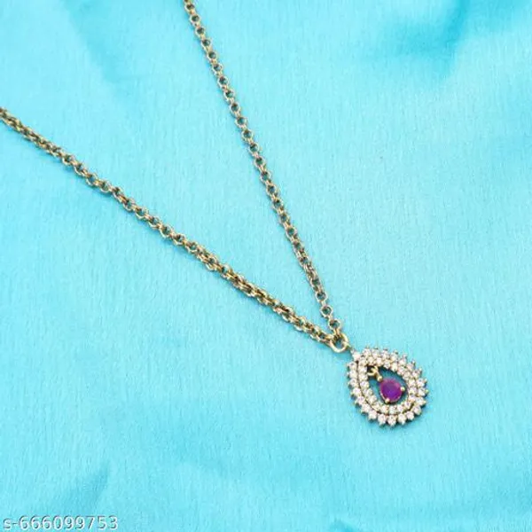 White_Alloy_Premium_Chain_Necklace_For_Women
