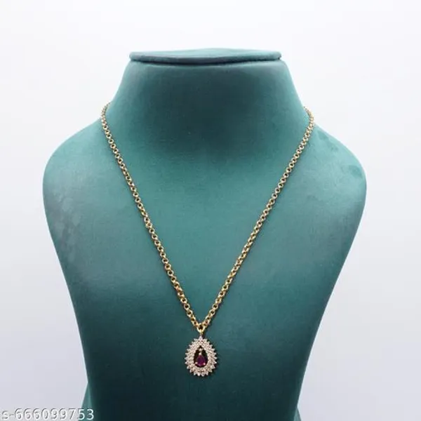 White_Alloy_Premium_Chain_Necklace_For_Women