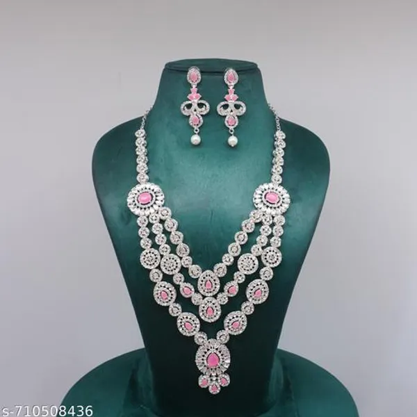 Silver_And_Pink_Gold_Plated_Alloy_Premium_Layered_Haram_For_Women