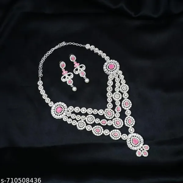 Silver_And_Pink_Gold_Plated_Alloy_Premium_Layered_Haram_For_Women
