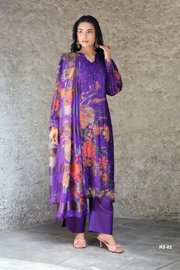 MUSTARD_YELLOW_viscose_woven_digitally_printed_with_hand_work_and_lace_