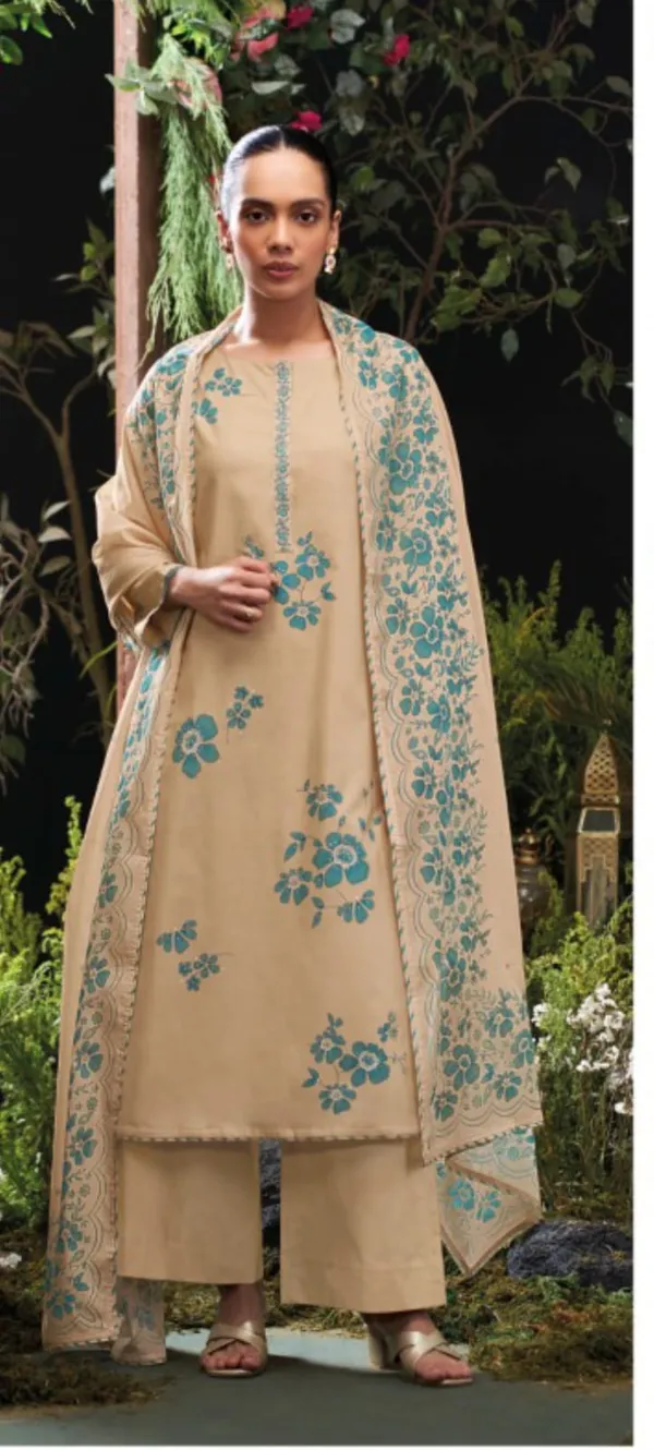Beige_Cotton_Straight_Floral_Embroidered_Unstitched_Kurta_Set_For_Women