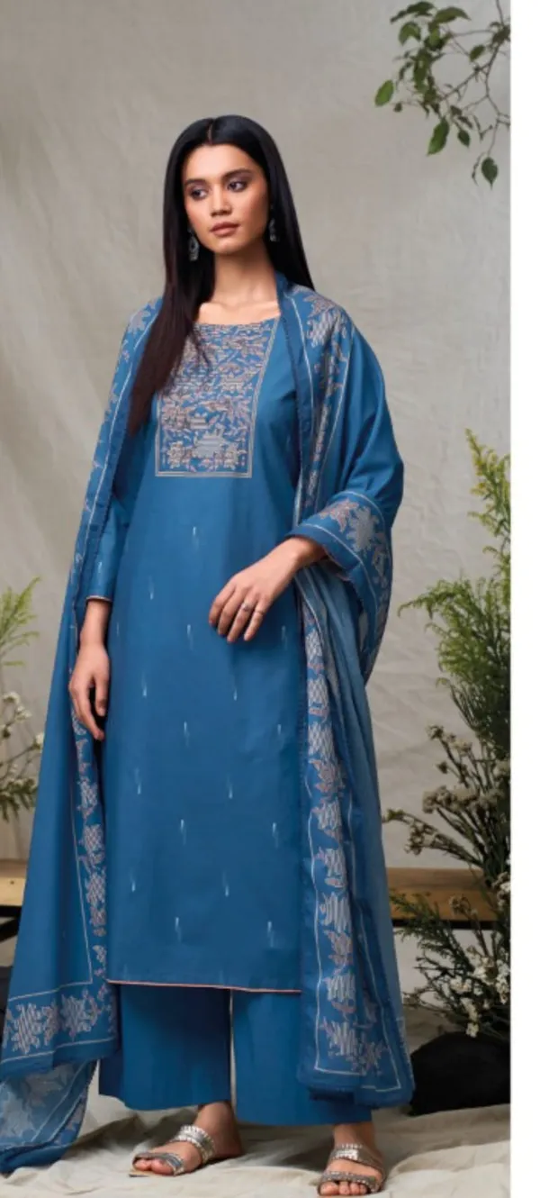 Blue_Cotton_Embroidered_Straight_Kurta_Palazzo_Set_For_Women