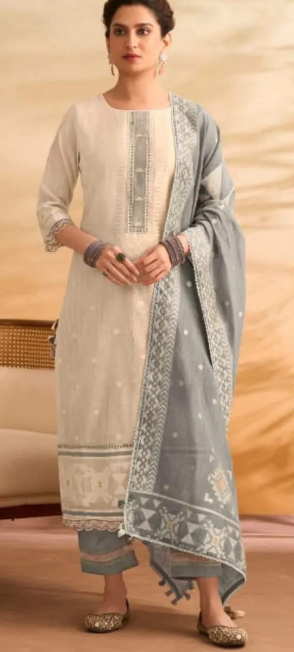 Grey_South_Cotton_Embroidered_Straight_Kurta_Set_For_Women