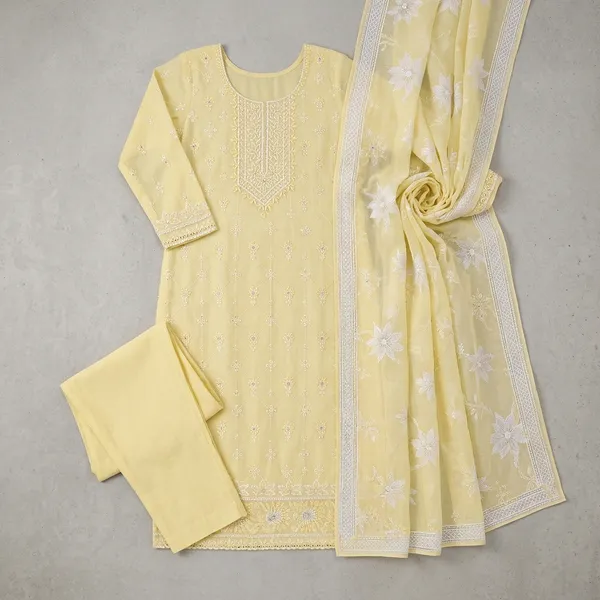 Yellow_Chanderi_Embroidered_Straight_Kurta_Set_For_Women