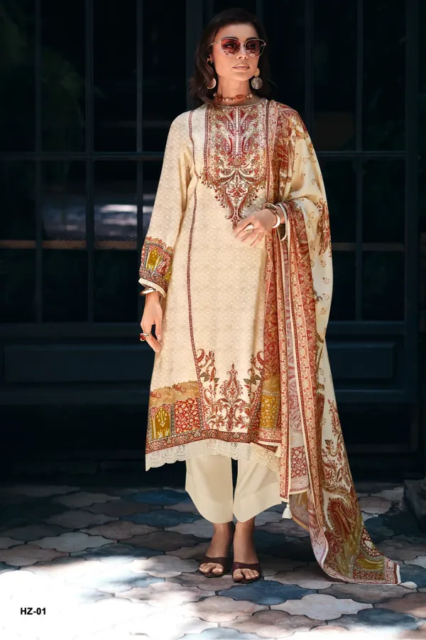 Green_viscose_rose_silk_fancy_carpet_inspired_digitally_printed_with_hand_work_and_laces__Embroidered_Unstitched_Kurta_Set_For_Women