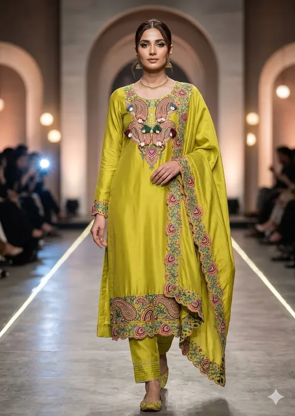 Yellow_Cotton_Silk_Embroidered_Straight_Kurta_Set_For_Women