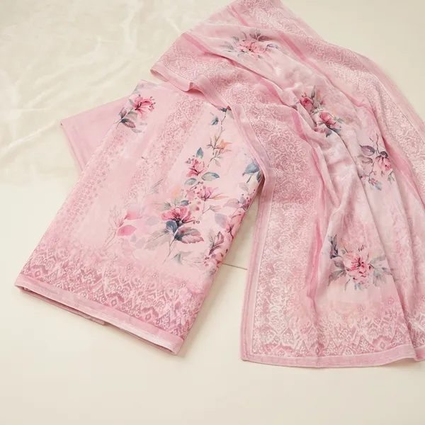 Pink_Velvet_Printed_Unstitched_Kurta_Set_For_Women