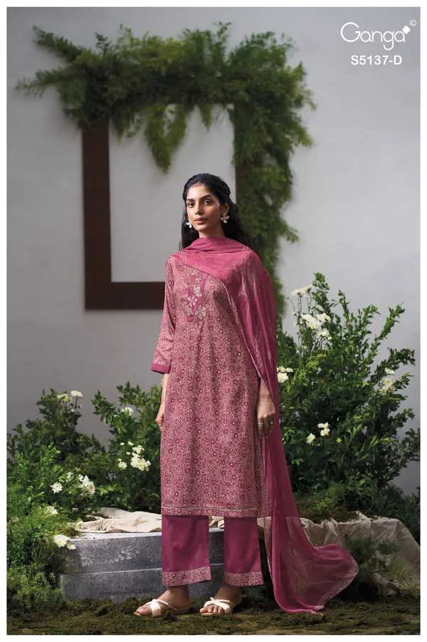 GANGA_SURVEEN_cotton_satin_printed_with_embroidery_
