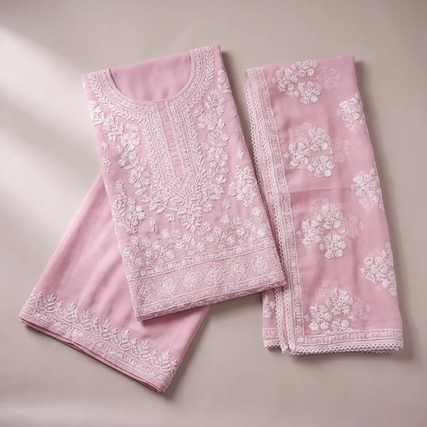 Pink_Cotton_Floral_Embroidered_Unstitched_Kurta_Set_For_Women