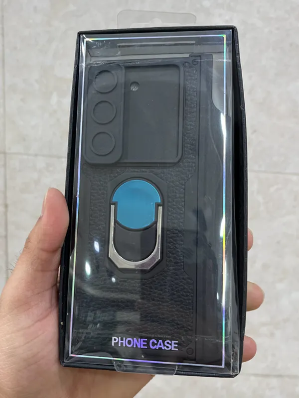 Black_Silicone_Magnetic_Ring_Stand_Card_Holder_Phone_Case