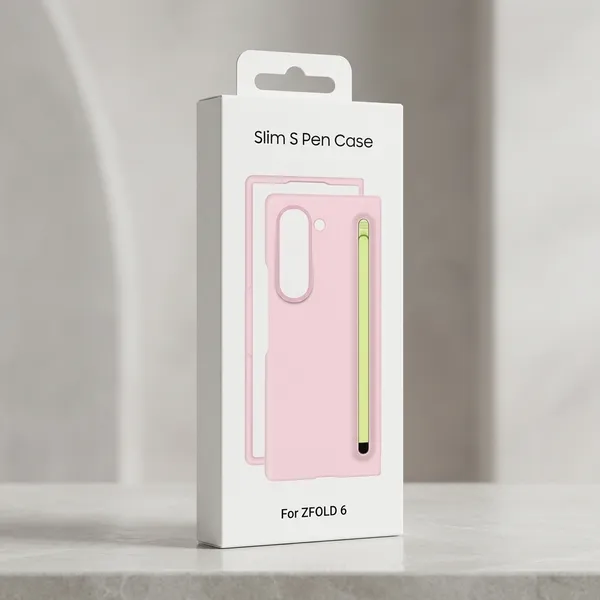 Pink_Silicone_Slim_S_Pen_Slot_Phone_Case_For_Samsung_Galaxy_Z_Fold_6