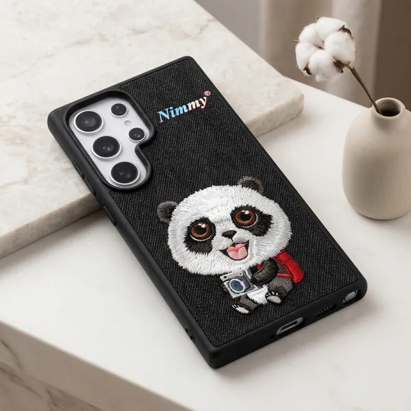 Black_Panda_Print_Phone_Case_For_Samsung_S25_Ultra
