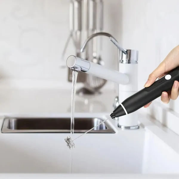 Dribble_Usb_Rechargeable_Milk_Frother_Egg_Beater_3_Speed_Handheld_Coffee_Frother_For_Cappuccino_Latte_Hot_Chocolate_Stainless_Steel_Whisk_Easy_To_Clean_Black