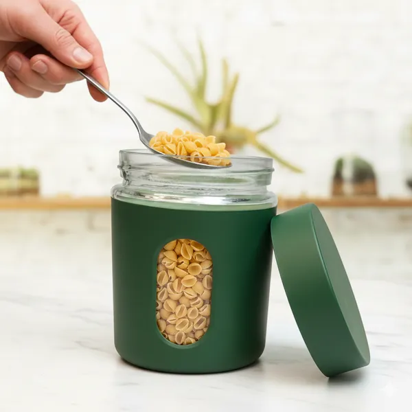 Dribble_Stainless_Steel_Storage_Jar_Set_Of_3_With_Glass_Window_|_Airtight_Kitchen_Canister_Containers_For_Rice,_Pulses,_Spices_&_Dry_Fruits_|_Moisture_Proof_(Green)_(400Ml_Each)