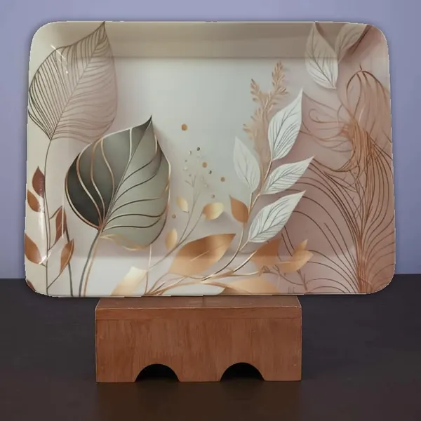 Dribble_Melamine_Serving_Tray_Set_Of_3_Small_23Cm_L_X17Cm_W_X2_5_Cm_H_Medium_31_5_Cm_L_X_23_5_Cm_W_X2_5_Cm_H_And_Large_38Cm_L_X27_5_Cm_W_X2_5_Cm_H_Tray_Shape_Rectangular_Design_Sparkle