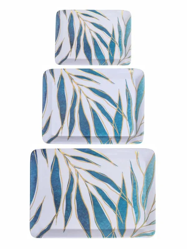 Dribble_Melamine_Serving_Tray_Set_Of_3_Small_23Cm_L_X17Cm_W_X2_5_Cm_H_Medium_31_5_Cm_L_X_23_5_Cm_W_X2_5_Cm_H_And_Large_38Cm_L_X27_5_Cm_W_X2_5_Cm_H_Tray_Shape_Rectangular_Design_Spring