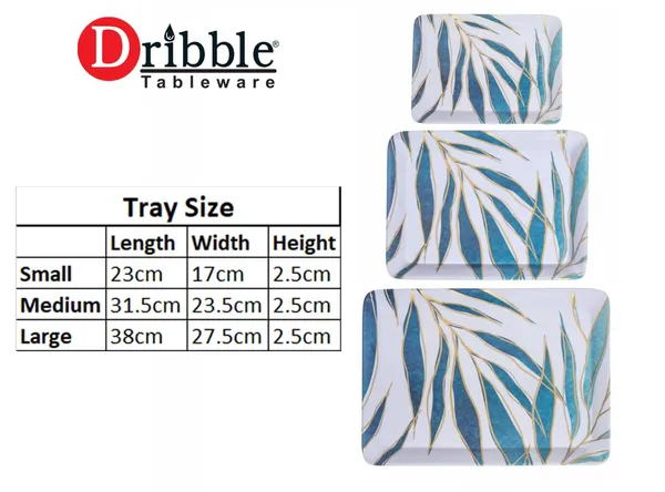Dribble_Melamine_Serving_Tray_Set_Of_3_Small_23Cm_L_X17Cm_W_X2_5_Cm_H_Medium_31_5_Cm_L_X_23_5_Cm_W_X2_5_Cm_H_And_Large_38Cm_L_X27_5_Cm_W_X2_5_Cm_H_Tray_Shape_Rectangular_Design_Spring