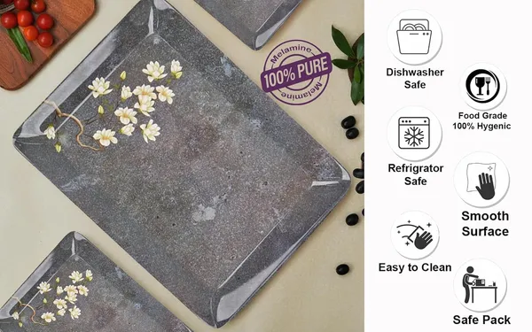 Dribble_100_Pure_Melamine_Serving_Tray_Set_Of_3_Small_Medium_Large_Food_Grade_Bpa_Free_For_Kitchen_Dining_Serving_Tea_Coffee_And_Meals_Shape_Rectangular_Design_Midnight_Bloom