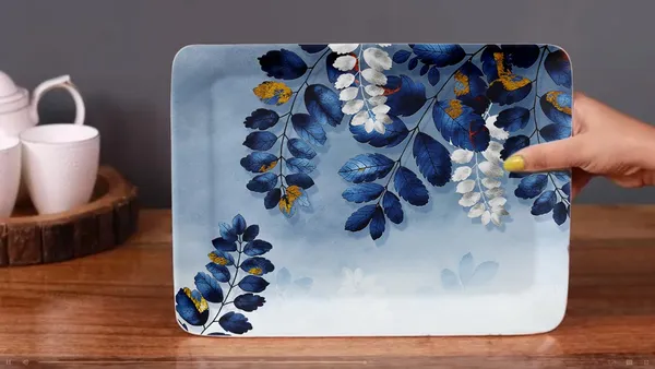 Dribble_100_Pure_Melamine_Serving_Tray_Set_Of_3_Small_Medium_Large_Food_Grade_Bpa_Free_For_Kitchen_Dining_Serving_Tea_Coffee_And_Meals_Shape_Rectangular_Design_Blue_Horizon