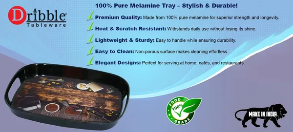 Dribble_100_Pure_Melamine_Serving_Tray_With_Handle_Set_Of_3_Small_Medium_Large_Food_Grade_Bpa_Free_For_Kitchen_Dining_Serving_Tea_Coffee_And_Meals_Shape_Rectangular_Design_Cafe_Culture