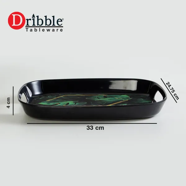 Dribble_100_Pure_Melamine_Serving_Tray_With_Handle_Small_Food_Grade_Bpa_Free_For_Kitchen_Dining_Serving_Tea_Coffee_And_Meals_Shape_Rectangular_Design_Night_Safari_Pack_of_2
