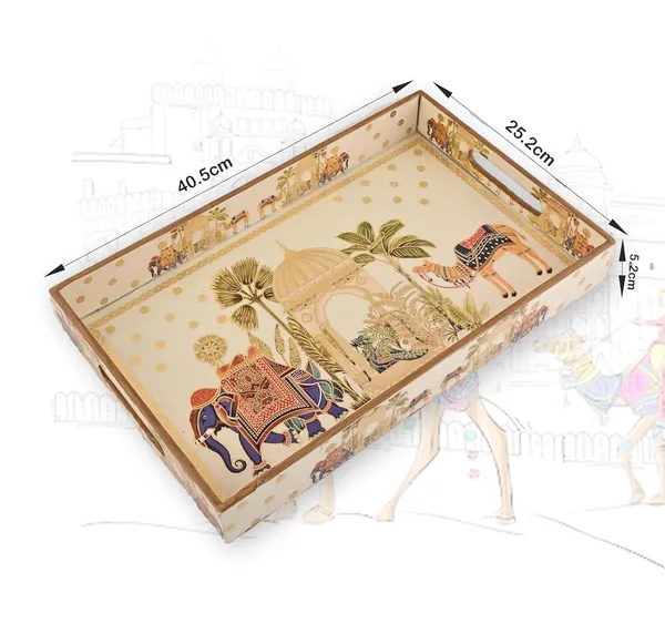 Dribble_Premium_Mdf_Wood_Serving_Tray_Large_Gold_Engraved_Decorative_Trays_Waterproof_Enamel_Coated_Royal_Caravan_Design_Rectangular_For_Kitchen_Dining_Gifting