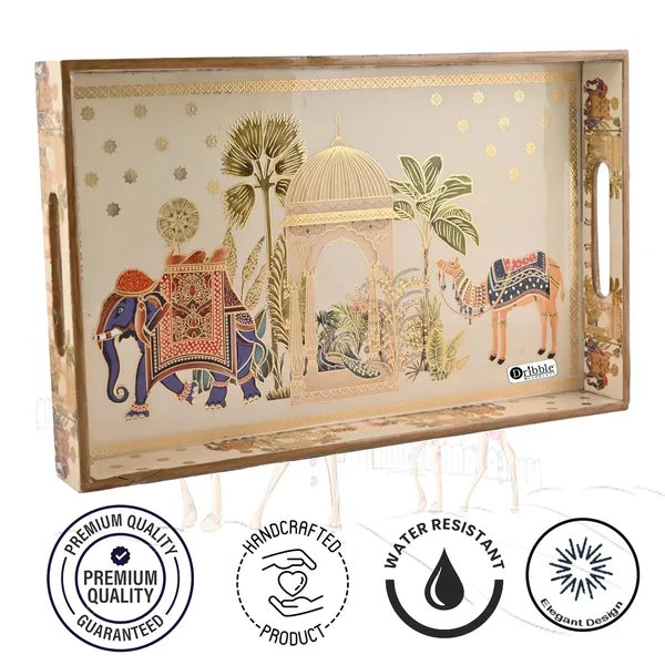 Dribble_Premium_Mdf_Wood_Serving_Tray_Large_Gold_Engraved_Decorative_Trays_Waterproof_Enamel_Coated_Royal_Caravan_Design_Rectangular_For_Kitchen_Dining_Gifting
