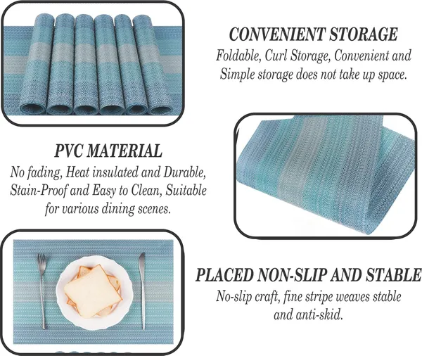 Dribble_Premium_Pvc_Placemats_Set_Of_4_Heat_Resistant_Washable_Waterproof_Table_Mats_Anti_Slip_Dining_Table_Placemats_For_Kitchen_Home_Decor_45X30Cm_Design_Mayura_Blue