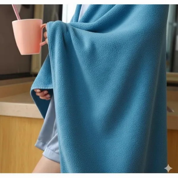 Dribble_Coral_Fleece_Weft_Knitting_400_Gsm_Bath_Towel_70_Cm_X_140_Cm_Ultra_Soft_Quick_Dry_Highly_Absorbent_Lightweight_Skin_Friendly_Towel_For_Bathroom_Gym_Travel_Pink_Blue_Pack_Of_2