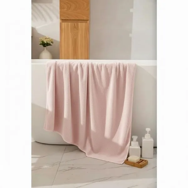 Dribble_Coral_Fleece_Weft_Knitting_400_Gsm_Bath_Towel_70_Cm_X_140_Cm_Ultra_Soft_Quick_Dry_Highly_Absorbent_Lightweight_Skin_Friendly_Towel_For_Bathroom_Gym_Travel_Pink_Brown_Pack_Of_2