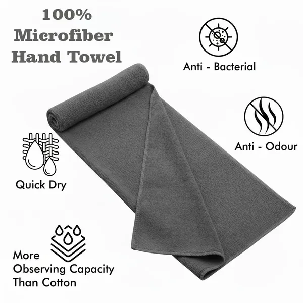 Dribble_Microfiber_Weft_Knitting_400_Gsm_Hand_Towel_40X60_Cm_Ultra_Soft_Quick_Dry_Highly_Absorbent_Lightweight_Skin_Friendly_Towel_For_Bathroom_Gym_Travel_Grey_Pista_Green_Pack_Of_4
