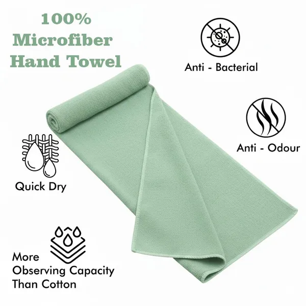 Dribble_Microfiber_Weft_Knitting_400_Gsm_Hand_Towel_40X60_Cm_Ultra_Soft_Quick_Dry_Highly_Absorbent_Lightweight_Skin_Friendly_Towel_For_Bathroom_Gym_Travel_Blue_Pista_Green_Pack_Of_4