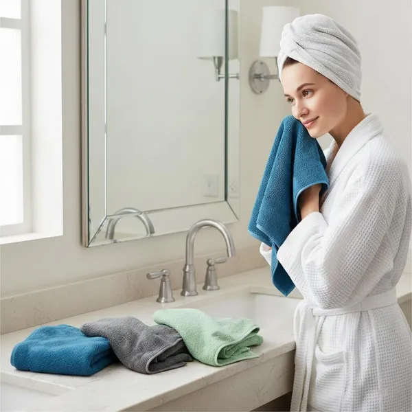 Dribble_Microfiber_Weft_Knitting_400_Gsm_Hand_Towel_40X60_Cm_Ultra_Soft_Quick_Dry_Highly_Absorbent_Lightweight_Skin_Friendly_Towel_For_Bathroom_Gym_Travel_Blue_Pista_Green_Pack_Of_4