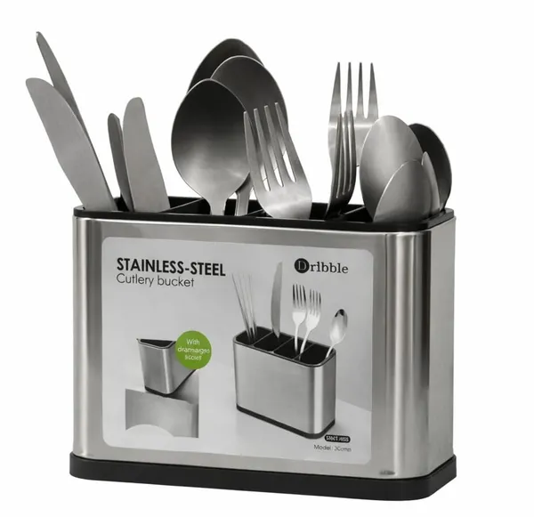 Dribble_Stainless_Steel_Cutlery_Holder_For_Kitchen_Rust_Proof_Cutlery_Stand_Spoon_Holder_For_Countertop_Durable_Spoon_Organizer_For_Forks_Spatula_Knives_Cooking_Utensils