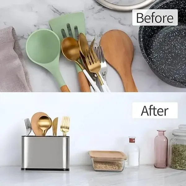 Dribble_Stainless_Steel_Cutlery_Holder_For_Kitchen_Rust_Proof_Cutlery_Stand_Spoon_Holder_For_Countertop_Durable_Spoon_Organizer_For_Forks_Spatula_Knives_Cooking_Utensils