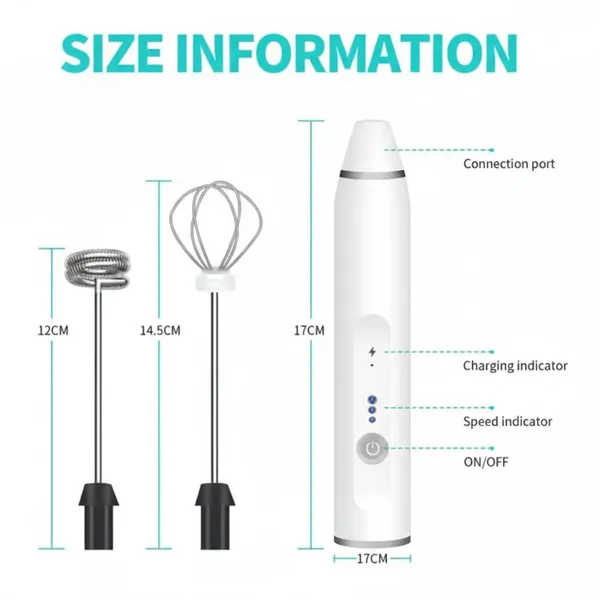 Dribble_Usb_Rechargeable_Milk_Frother_Egg_Beater_3_Speed_Handheld_Coffee_Frother_For_Cappuccino_Latte_Hot_Chocolate_Stainless_Steel_Whisk_Easy_To_Clean_White