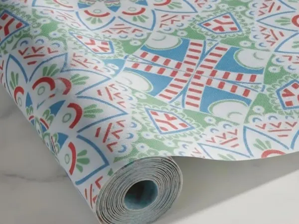 Dribble_Eva_Shelf_Liner_Mat_45X500Cm_Roll_Non_Slip_Drawer_Cabinet_Liner_For_Kitchen_Waterproof_Oil_Proof_Washable_Fridge_Mat_Anti_Skid_Cupboard_Wardrobe_Multipurpose_Mat_Green_Red_Mandala_Art