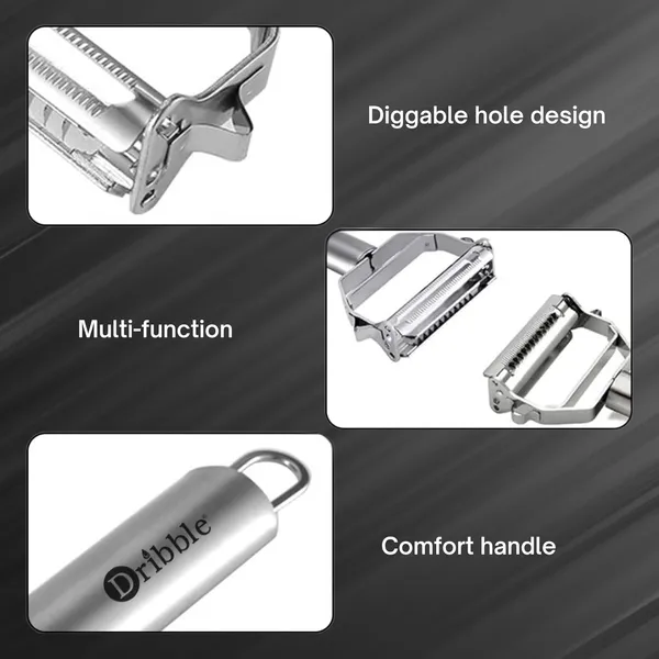 Dribble_Premium_2_In_1_Steel_Julienne_Vegetable_Peeler_Multi_Functional_Fruit_Veggie_Shredder_Slicer_Grater_Potato_Carrot_Cucumber_Cutter_Sharp_Rust_Proof_Blade_Easy_Grip_Handle_18X8_2X2_4Cm_-_Pack_Of_2
