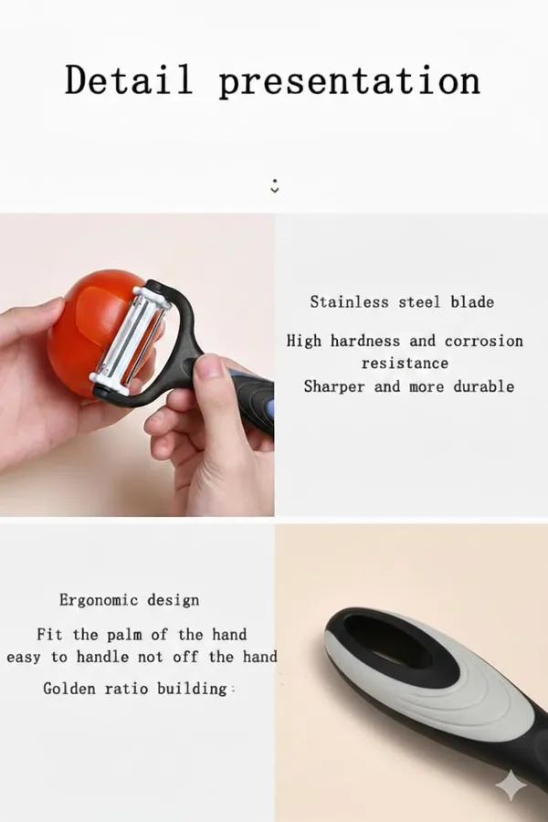 Dribble_Premium_3_In_1_Multi_Functional_Peeler_With_Sharp_Stainless_Steel_Straight_Serrated_And_Julienne_Blades_For_Potatoes_Carrots_Vegetables_Fruits_And_Salads_Black_Gray_Pack_Of_1_-_Pack_Of_2