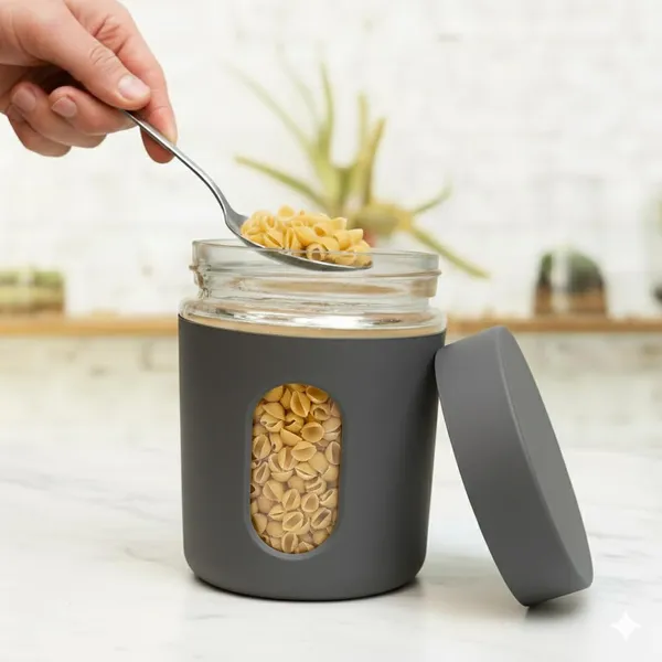 Dribble_Stainless_Steel_Storage_Jar_Set_Of_2_With_Glass_Window_Airtight_Kitchen_Canister_Containers_For_Rice_Pulses_Spices_Dry_Fruits_Moisture_Proof_Grey