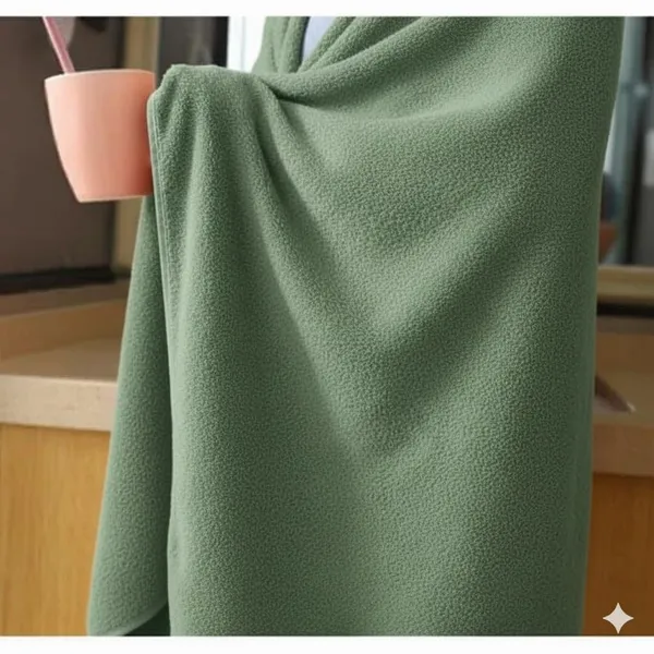 Dribble_Coral_Fleece_Weft_Knitting_400Gsm_Bath_Towel_70X140Cm_Ultra_Soft_Quick_Dry_Highly_Absorbent_Lightweight_Skin_Friendly_Towel_For_Bathroom_Gym_Travel_Green_Blue_Pink_Pack_Of_3
