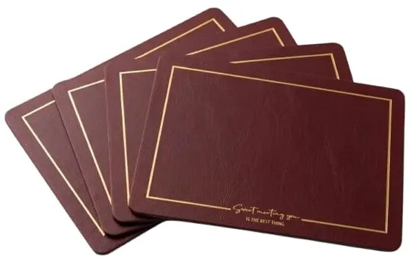 Dribble_Premium_Pu_Leather_Placemats_Set_Of_4_Double_Layer_Waterproof_Heat_Resistant_Non_Slip_Easy_Clean_Dining_Table_Mats_For_Kitchen_Dining_Office_Desk_Reversible_Smooth_Finish_Maroon