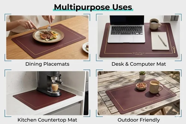 Dribble_Premium_Pu_Leather_Placemats_Set_Of_4_Double_Layer_Waterproof_Heat_Resistant_Non_Slip_Easy_Clean_Dining_Table_Mats_For_Kitchen_Dining_Office_Desk_Reversible_Smooth_Finish_Maroon
