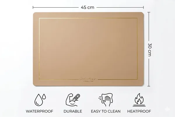 Dribble_Premium_Pu_Leather_Placemats_Set_Of_4_Double_Layer_Waterproof_Heat_Resistant_Non_Slip_Easy_Clean_Dining_Table_Mats_For_Kitchen_Dining_Office_Desk_Reversible_Smooth_Finish_Light_Beige
