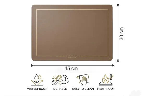 Dribble_Premium_Pu_Leather_Placemats_Set_Of_6_Double_Layer_Waterproof_Heat_Resistant_Non_Slip_Easy_Clean_Dining_Table_Mats_For_Kitchen_Dining_Office_Desk_Reversible_Smooth_Finish_Beige