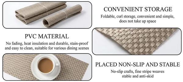 Dribble_Premium_Anti_Uv_Mesh_Woven_Pvc_Table_Placemats_Set_Of_4_Non_Slip_Heat_Resistant_Washable_Dining_Table_Mats_For_Kitchen_Dining_Office_45Cm_X_30Cm_Durable_Textured_Design_Golden