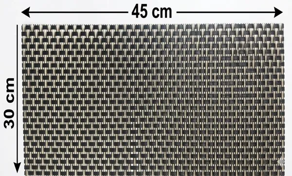 Dribble_Premium_Anti_Uv_Mesh_Woven_Pvc_Table_Placemats_Set_Of_6_Non_Slip_Heat_Resistant_Washable_Dining_Table_Mats_For_Kitchen_Dining_Office_45Cm_X_30Cm_Durable_Textured_Design_Black