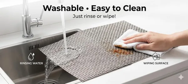 Dribble_Premium_Anti_Uv_Mesh_Woven_Pvc_Table_Placemats_Set_Of_6_Non_Slip_Heat_Resistant_Washable_Dining_Table_Mats_For_Kitchen_Dining_Office_45Cm_X_30Cm_Durable_Textured_Design_Grey